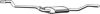 MERCE 1234902915 Middle Silencer